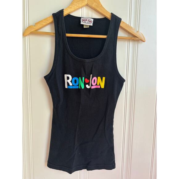Ron Jon Surf Shop Tops - Vintage Y2K Ron Jon Surf Shop Black Tank Top 100% Cotton Women's Size Large